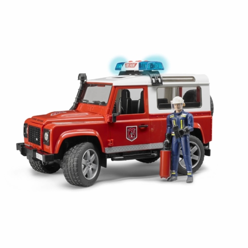 BruderLand Rover Defender Fire Department Wagon 02596 - Image 3