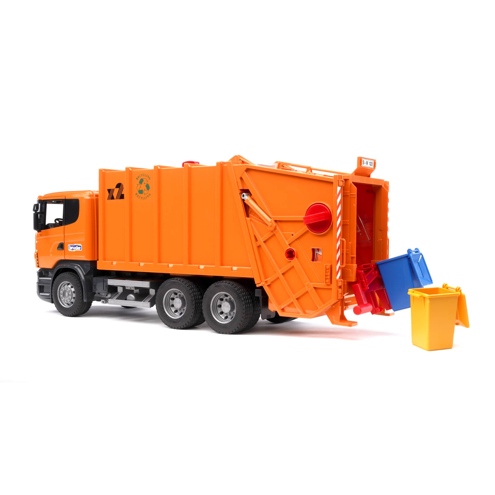 Bruder Scania R Series Garbage Truck Orange 03560 Jadrem Toys