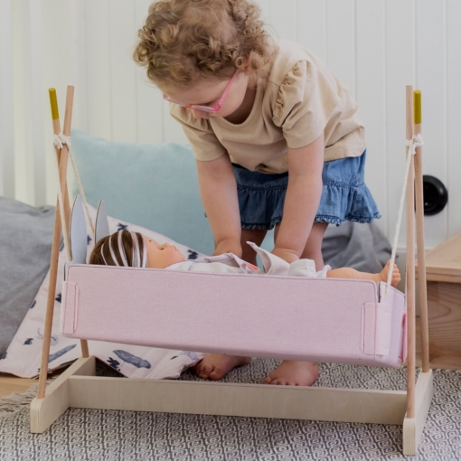 Micki Skrallan Felt Rocking Cradle - Image 4