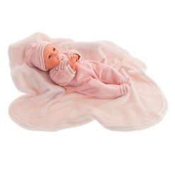 Antonio Juan Crying Baby Doll Bimba with Blanket 37cm