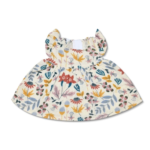 Apple Park Earthtone Floral Muslin Dress