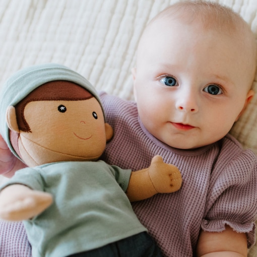 Apple Park Levi in Sage Organic Doll