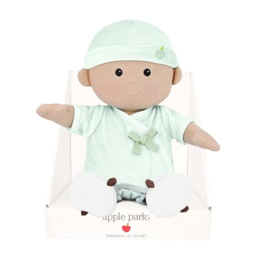 Apple Park Organic Baby Doll - Mint