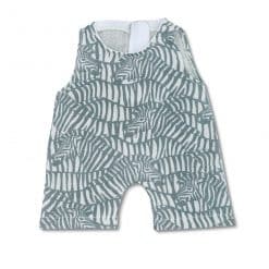 Apple Park Zebra Print Muslin Coverall