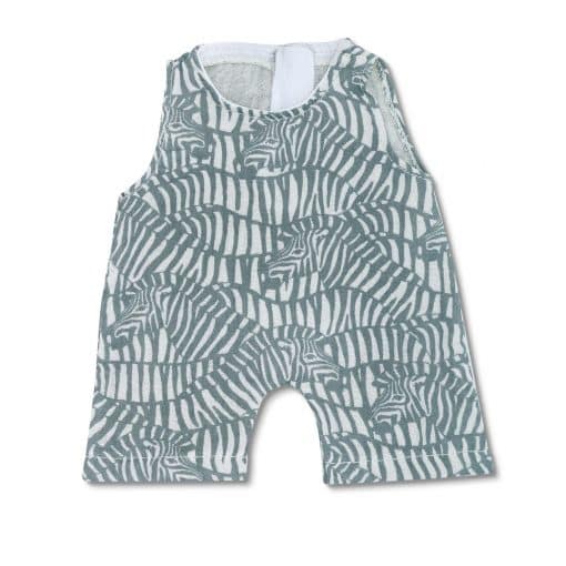 Apple Park Zebra Print Muslin Coverall