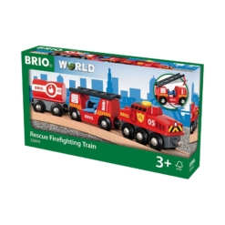 BRIO Rescue Firefighting Train 4 pieces