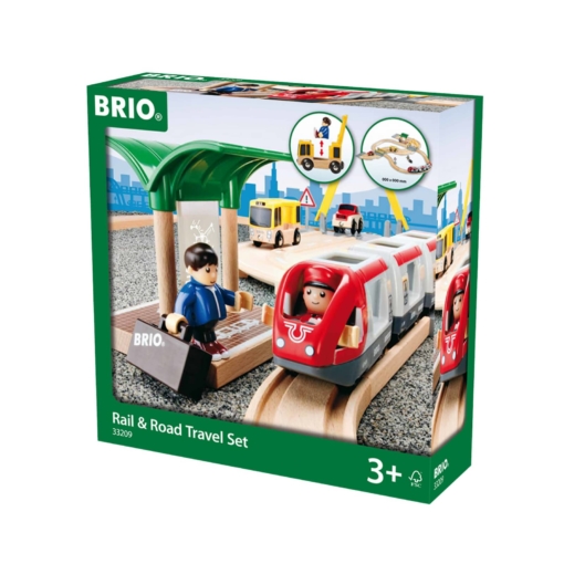 BRIO Set - Rail & Road Travel Set