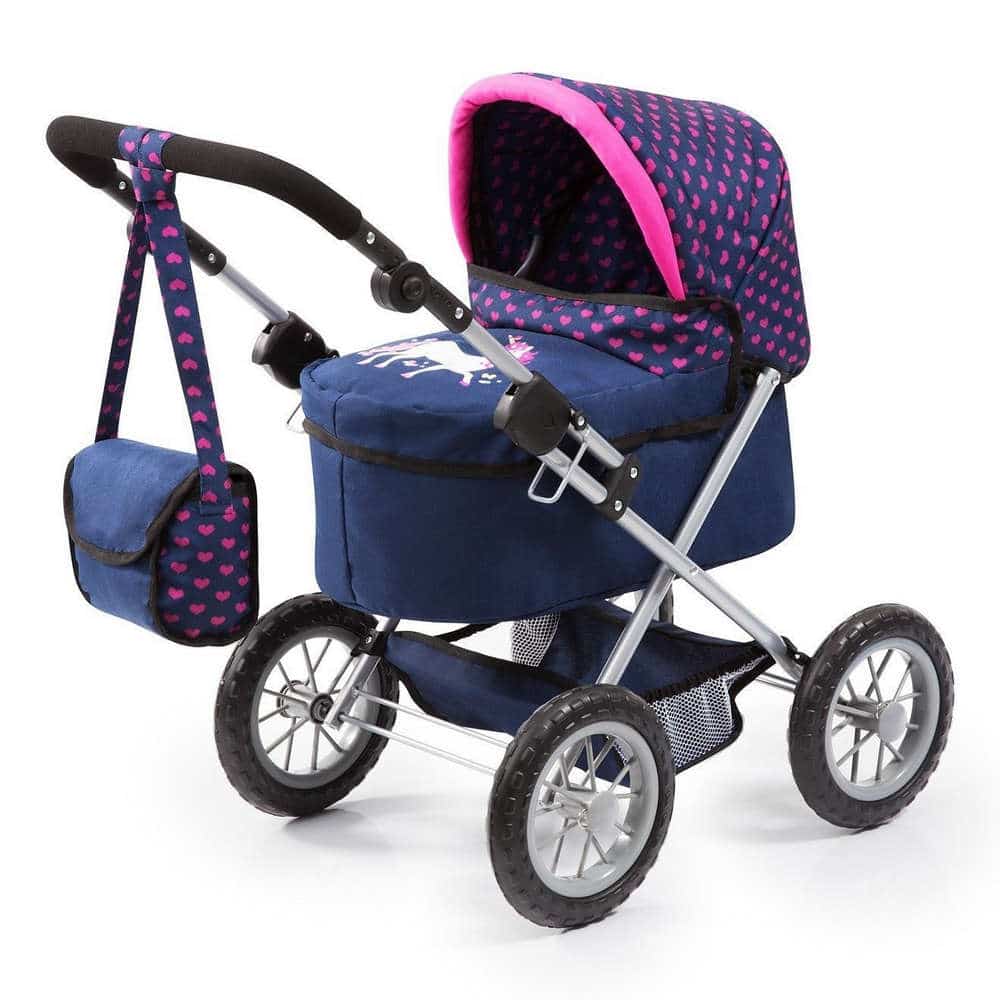 blue dolls prams