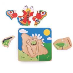 Bigjigs Butterfly Lifecycle Layer Puzzle