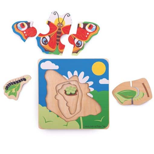 Bigjigs Butterfly Lifecycle Layer Puzzle