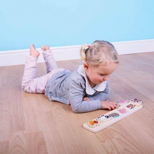 Bigjigs Chunky Lift and Match Puzzle - Farm