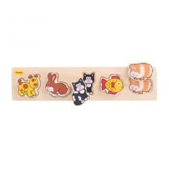Bigjigs Chunky Lift and Match Puzzle - Pets