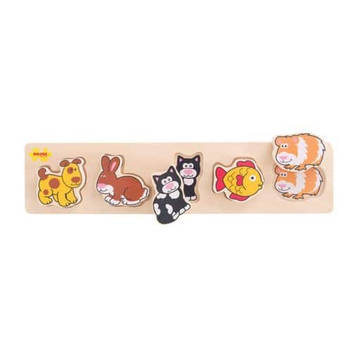 Bigjigs Chunky Lift and Match Puzzle - Pets