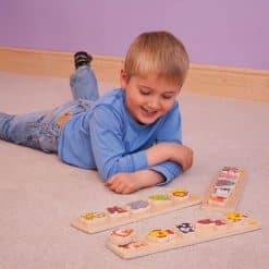 Bigjigs Chunky Lift and Match Puzzle - Toys