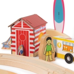 Bigjigs Coastal Clean Up Train Set