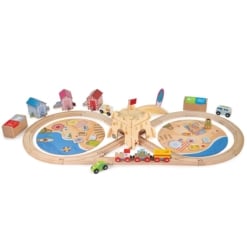 Bigjigs Coastal Clean Up Train Set