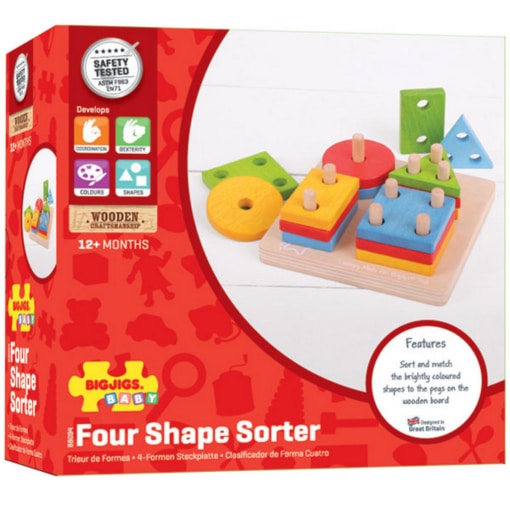 Bigjigs First Four Shape Sorter