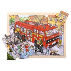 Bigjigs Large Tray Puzzle - Fire Engine