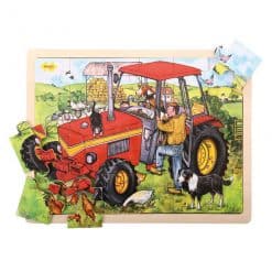 Bigjigs Large Tray Puzzle - Tractor