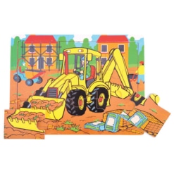 Bigjigs Medium Tray Puzzle - Digger