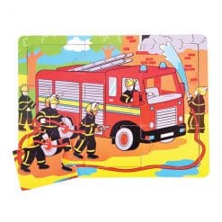 Bigjigs Medium Tray Puzzle - Fire Engine