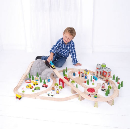 Bigjigs Mountain Railway Train Set