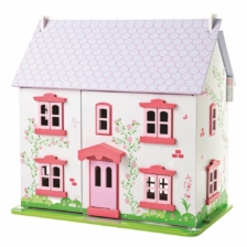 Bigjigs Rose Cottage Furnished  Dolls House