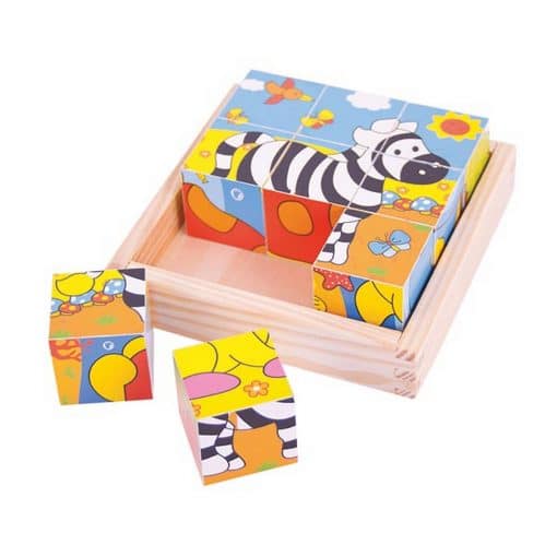 Bigjigs Safari Cube Puzzle