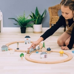 Bigjigs Simply Scandi FSC Woodland Train Set