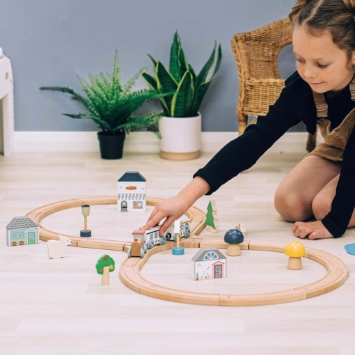 Bigjigs Simply Scandi FSC Woodland Train Set