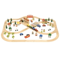 Bigjigs Town and Country Train Set