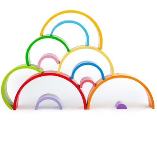 Bigjigs Wooden Stacking Rainbow - Large