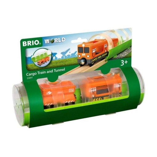 Brio Cargo Train and Tunnel 3 Pce Set