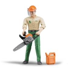 Bruder Bworld Forestry Worker with Accessories