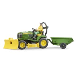 Bruder® Bworld John Deere Lawn Tractor with Trailer and Gardener