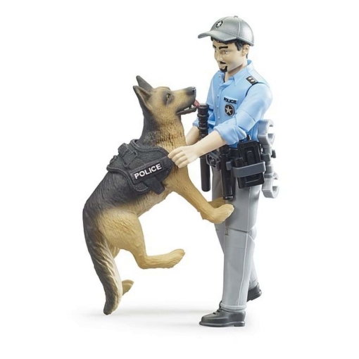 Bruder Bworld Policeman with Dog - Image 3