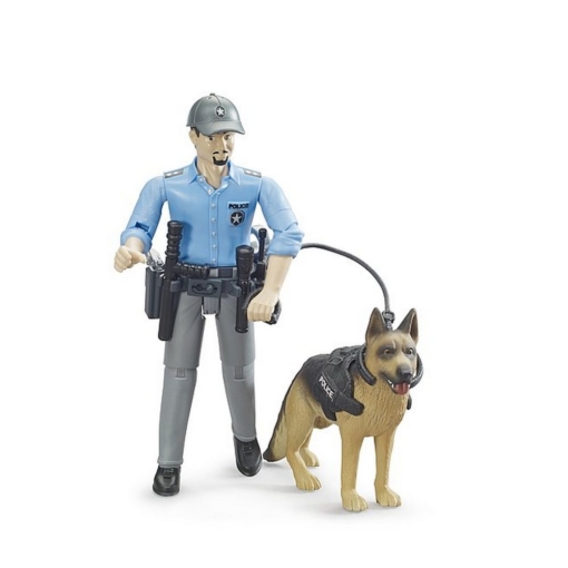 Bruder Bworld Policeman with Dog