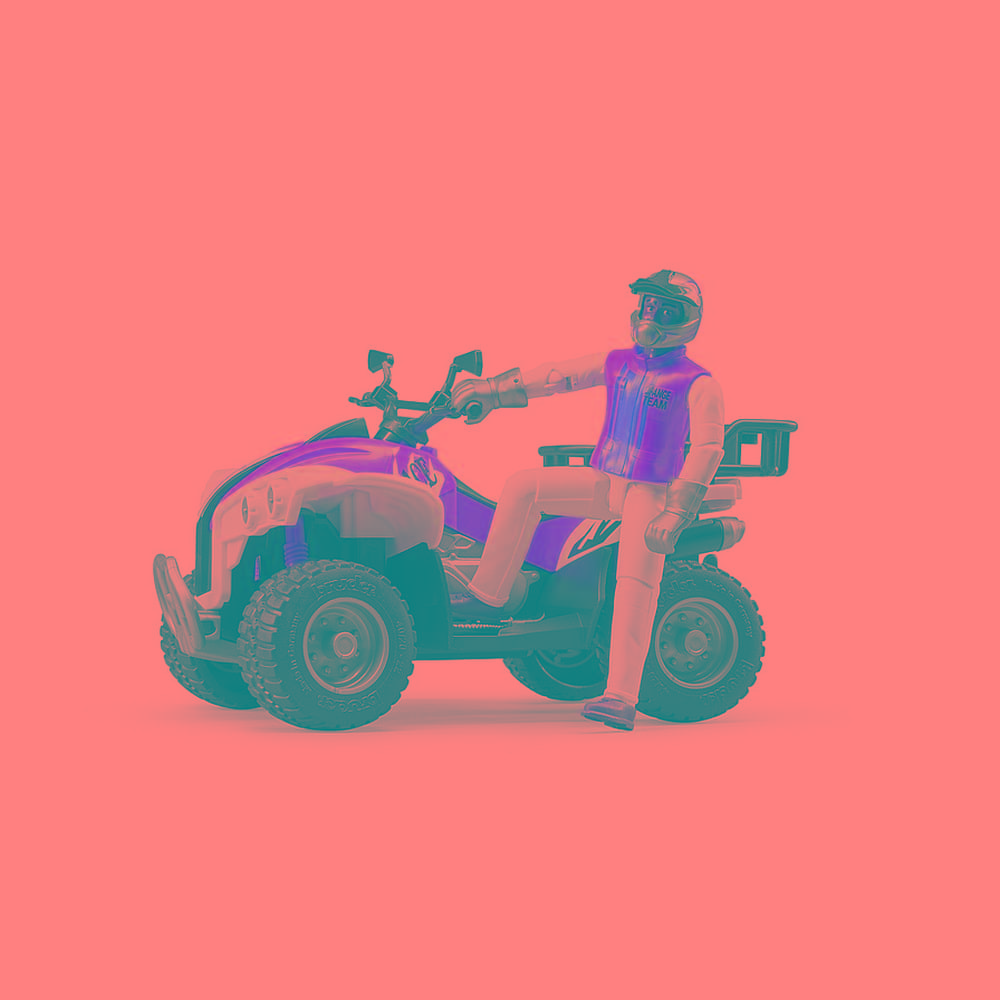 Bruder Bworld Quad Bike with Driver Off Road Adventure for Kids