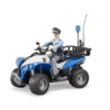 Bruder Bworld Quad Bike with Policeman and Accessories