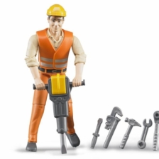 Bruder Construction Worker With Accessories