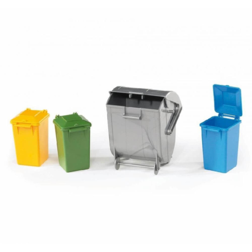 Bruder Garbage Bin Set 3 Small 1 Large