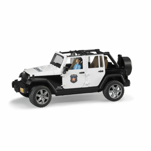 Bruder Jeep Wrangler Rubicon Police Vehicle with Policeman 02526 - Image 2