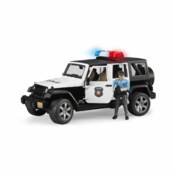 Bruder Jeep Wrangler Rubicon Police Vehicle with Policeman and Accessories