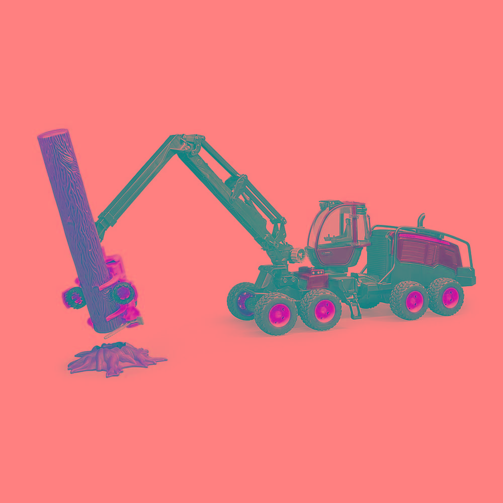 Bruder John Deere Logging Harvester