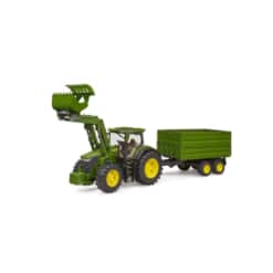 Bruder John Deere Tractor with Loader and Trailer