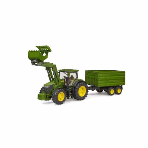 Bruder John Deere Tractor with Loader and Trailer