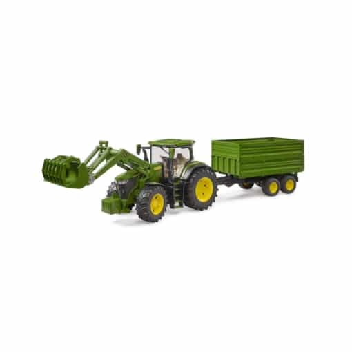 Bruder John Deere Tractor with Loader and Trailer