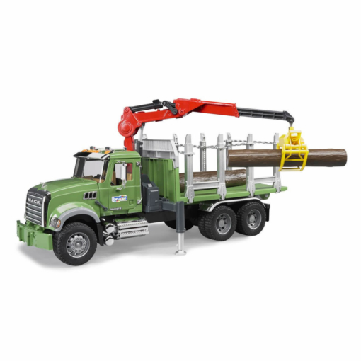 Bruder MACK Granite Timber Truck With Loading Crane - Image 2