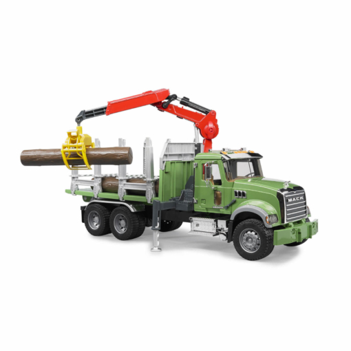 Bruder MACK Granite Timber Truck With Loading Crane - Image 3