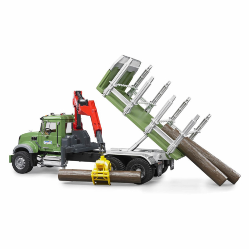 Bruder MACK Granite Timber Truck With Loading Crane - Image 4